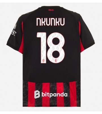 AC Milan Christopher Nkunku #18 Replik Heimtrikot 2025-26 Kurzarm